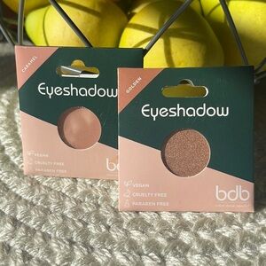 Billion Dollar Beauty Matte & Shimmer Eyeshadow Pan Set Shade Caramel & Golden